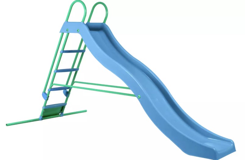 Wavy garden slide kids will love.