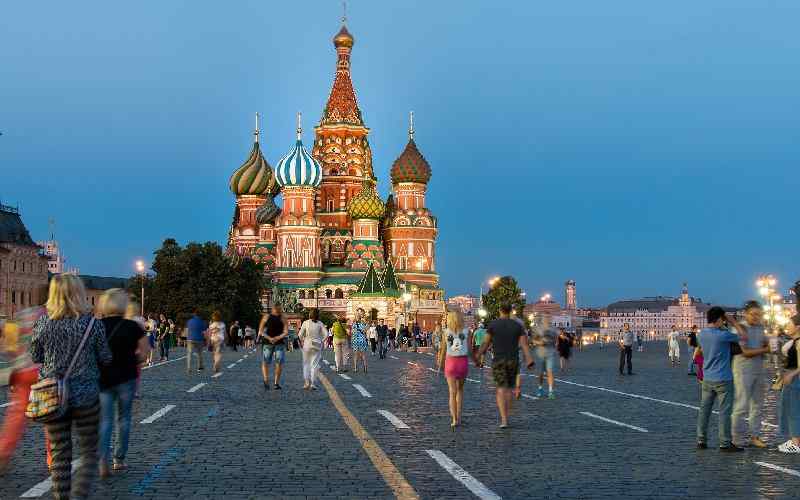 Moscow Red Square, Russia's tourist spot.