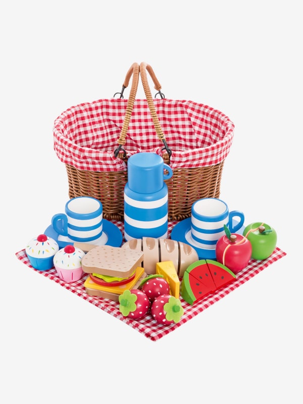 Picnic Basket With Wooden Food, Jojo Maman Bebe.