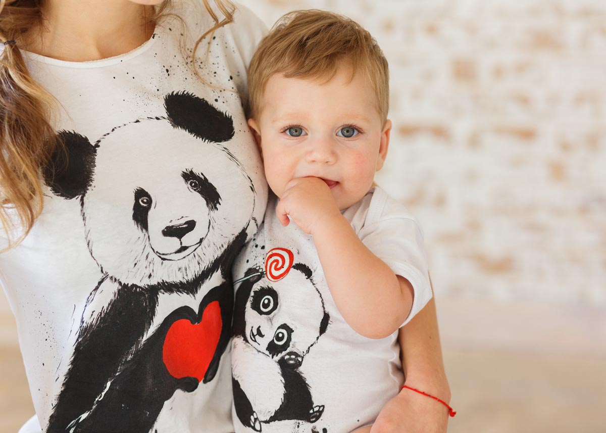 Famous for their black and white fur, pandas are born pink.