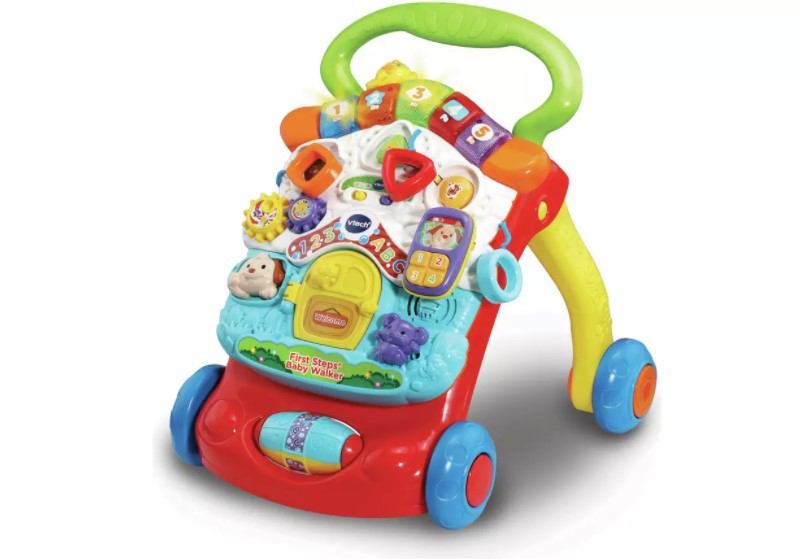 Colourful, imaginative and action-packed baby walker.