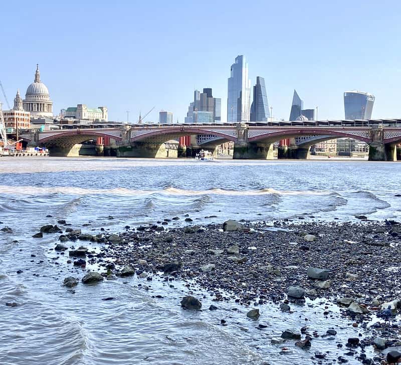 The view on the River Thames river bank is beautiful and this counts as an outdoor space, but is easily forgotten.