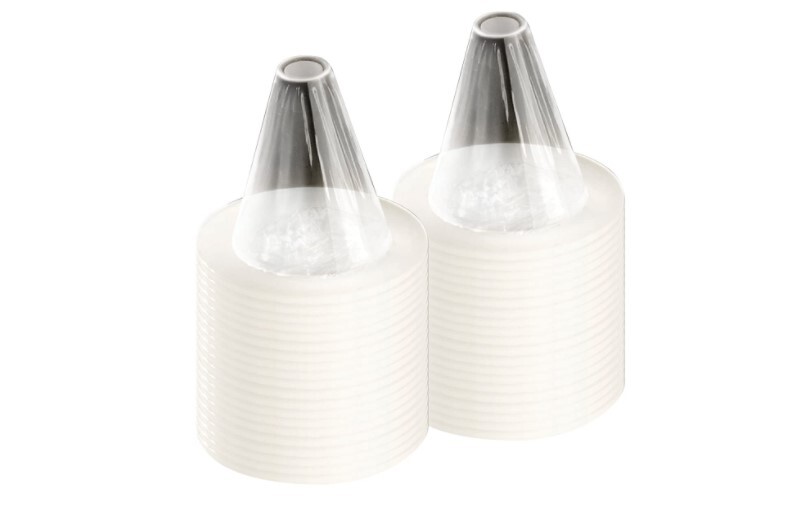 Disposable hygienic covering tip of ear thermometer.