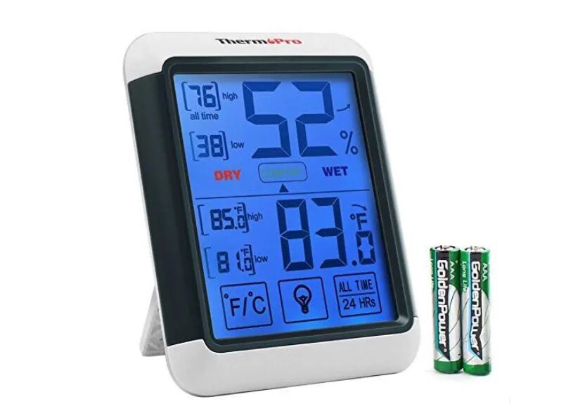 Unique with dual function and easy to use digital indoor hygrometer.