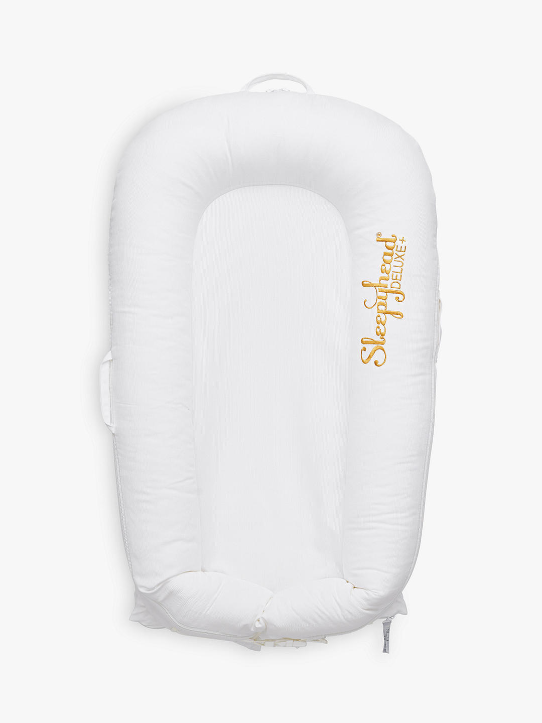 Gorgeous plain white pristine sleeping baby pod.