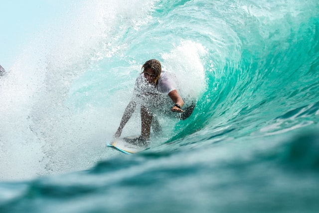 (Surfing beaches are popular all over the world.