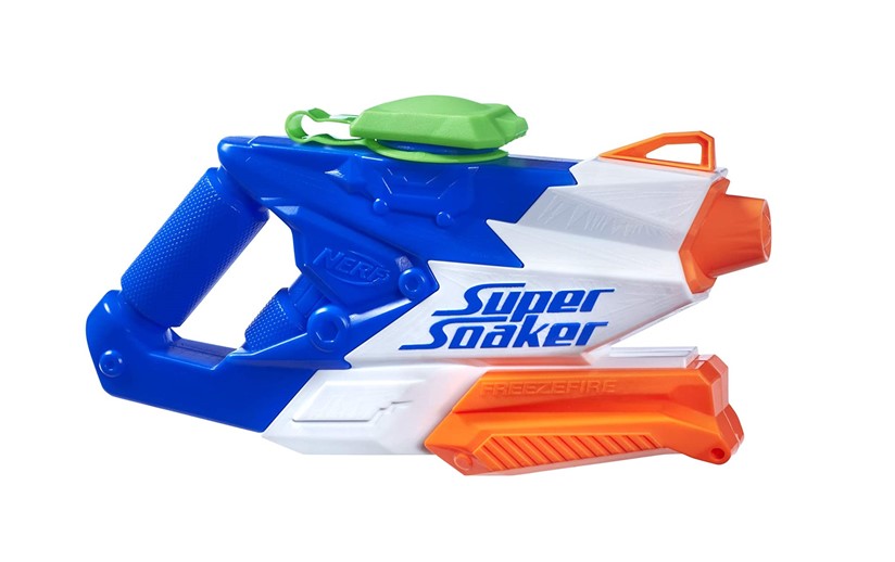 Unique and colorful design of innovative super soaker freeze fire.