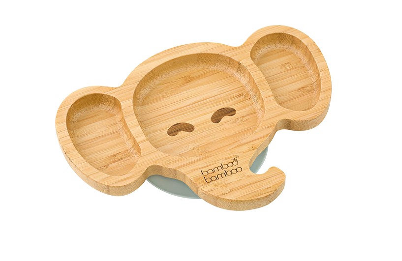 Simple elegant bamboo elephant suction plate.