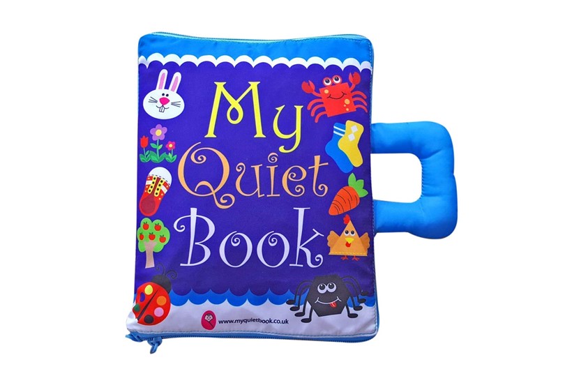 Educational and fun soft fabric learning book for kids with set of activities.