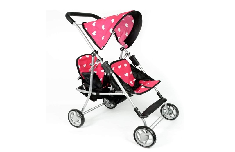 Unique dolls pram for twin dolls best for kids playing twins.