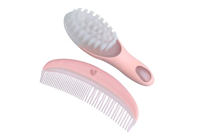 Hairbrush and comb that promotes blood circulation and help brain development for the baby.
