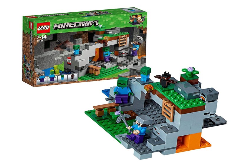 Set of lego zombie cave with complete ore elements of Minecraft perfect for creative building.