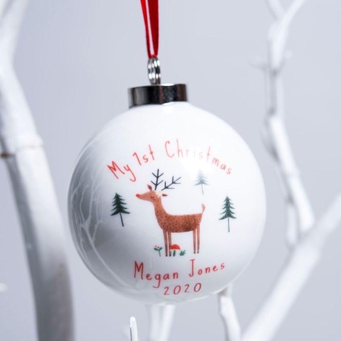 Getting Personal Personalised Reindeer Bauble