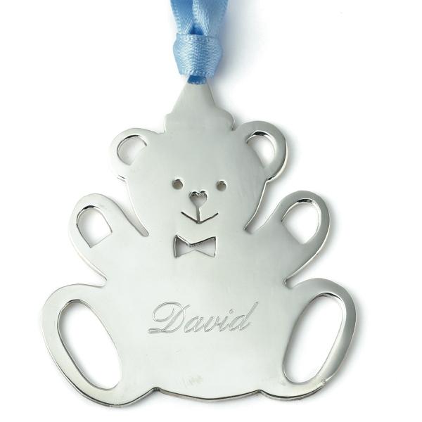 Braybrook & Britten Teddy Edward Sterling Silver Christmas Decoration
