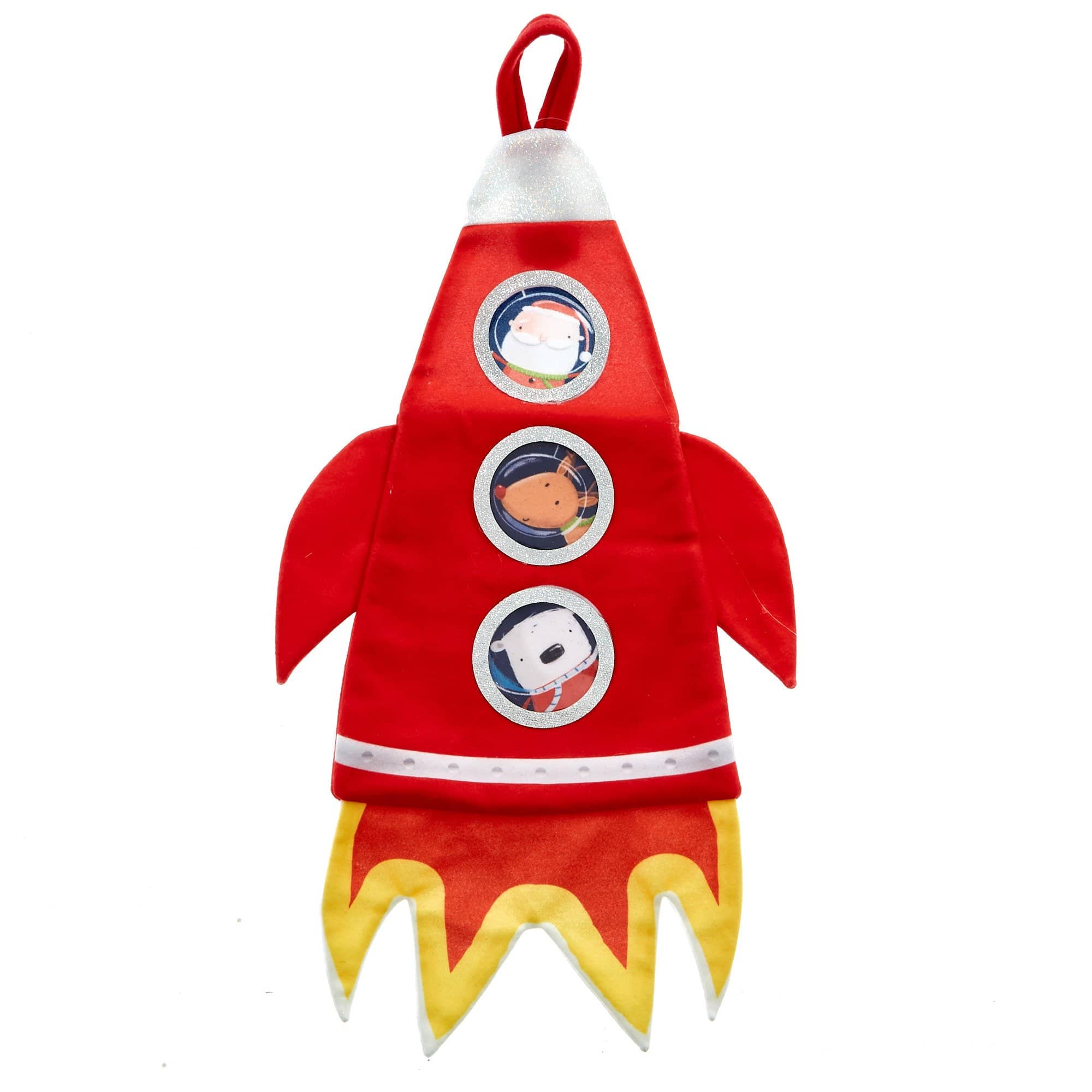 Card Factory Christmas Rocket Stocking.