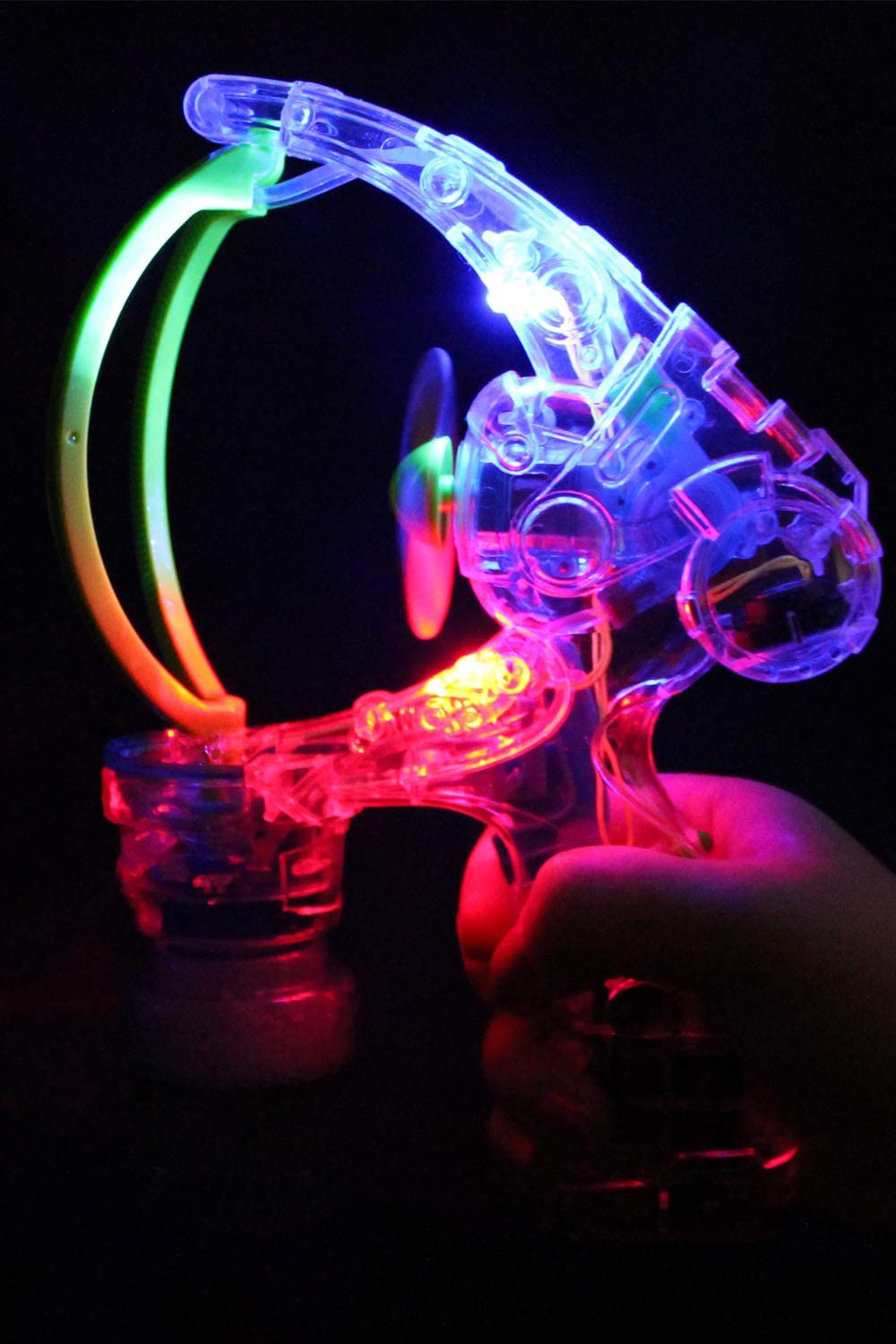 Beamz Delightful Toys LED Light Up Giant Bubble Gun.
