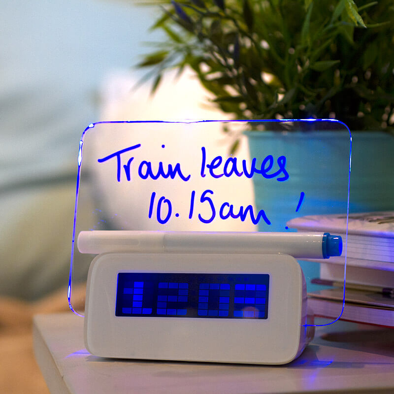 Scribble Writing Alarm Clock.