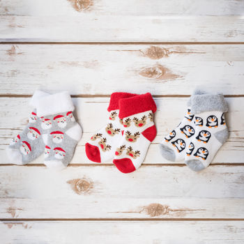 Ruby And Freddies Baby's First Christmas Socks