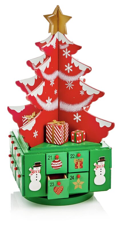 Wayfair Wooden Tree Advent Calendar.