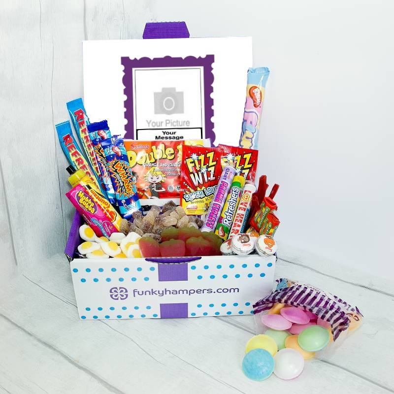 Personalised Large PicBox Sweet Hamper - Funky Hampers.