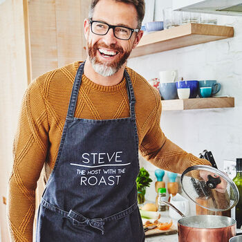 Personalised Men's Slogan Apron - Clouds And Currents