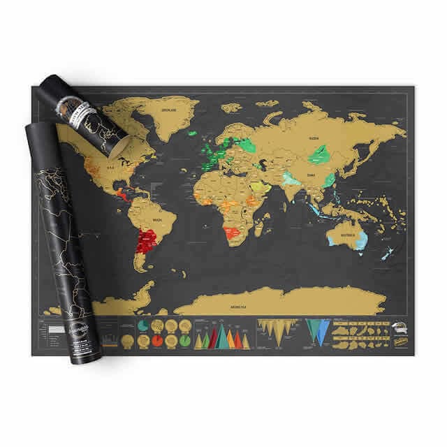Deluxe Scratch Map - Luckies of London