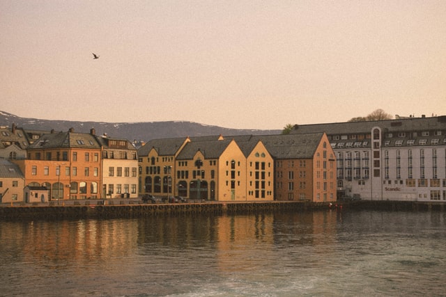 Norse noble families had special surnames and sometimes lived in big manors and castles.
