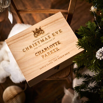The Handmade Christmas Co North Pole Mail Wooden Box.