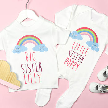 Personalised Big And Little Siblings Set - Little Baby Boutique