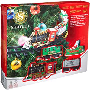 Christmas Train Set Around The Tree - SHATCHI.