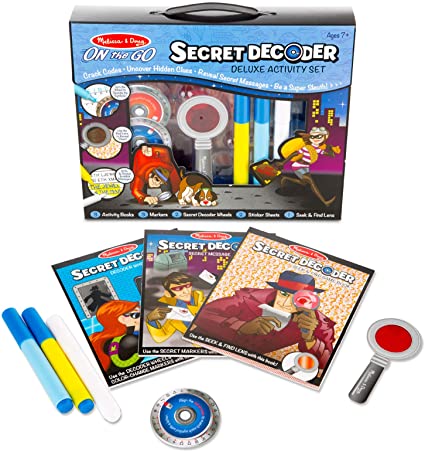 On The Go Secret Decoder Deluxe Activity Set - Melissa & Doug