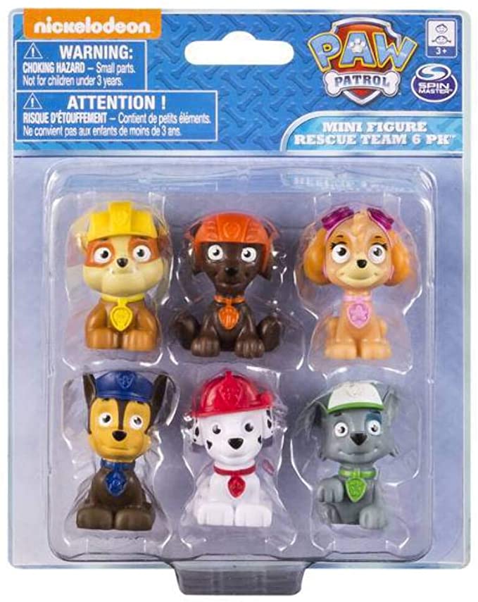 Spin Master Paw Patrol Mini Figure Set Six Piece.