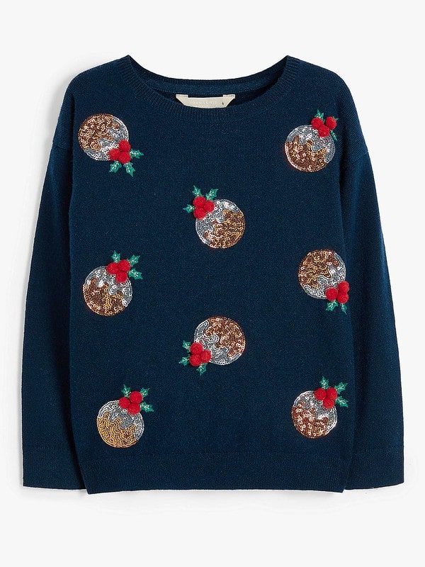 John Lewis Girls' Christmas Pudding Jumper