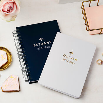 Personalised Traditional 2021 Weekly Diary By Martha Brook