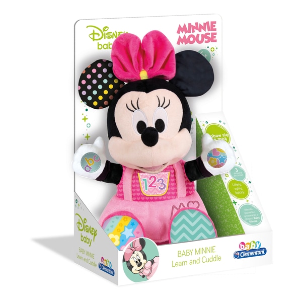 Clementoni Disney Baby Minnie Play And Learn Talking Plush Toy.