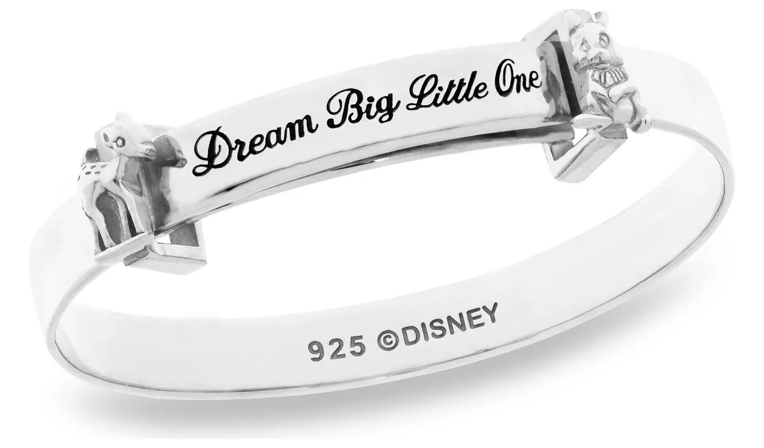 Disney Sterling Silver Bambi Christening Bangle.