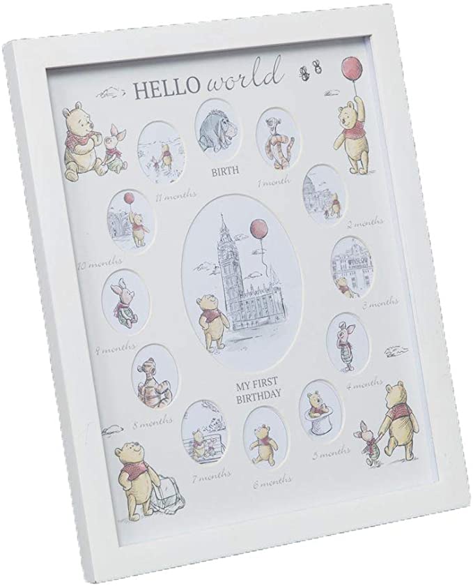 Disney Christopher Robin Winnie The Pooh My First Year Photo Frame.