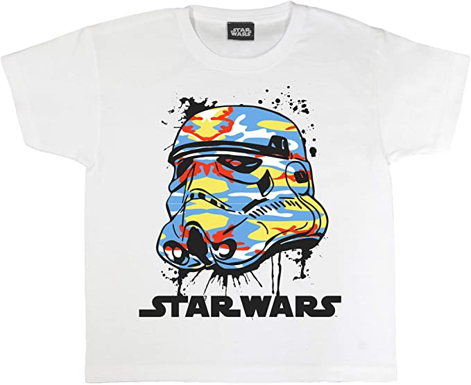 Star Wars Stormtrooper Bright Camo Helmet T-Shirt.