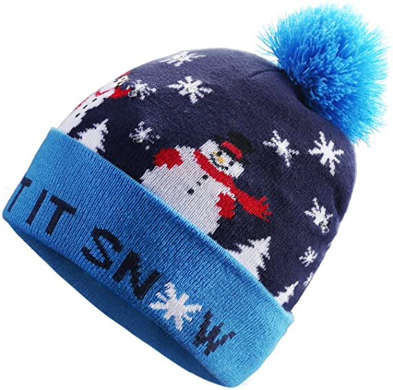 LED Light Up Christmas Beanie