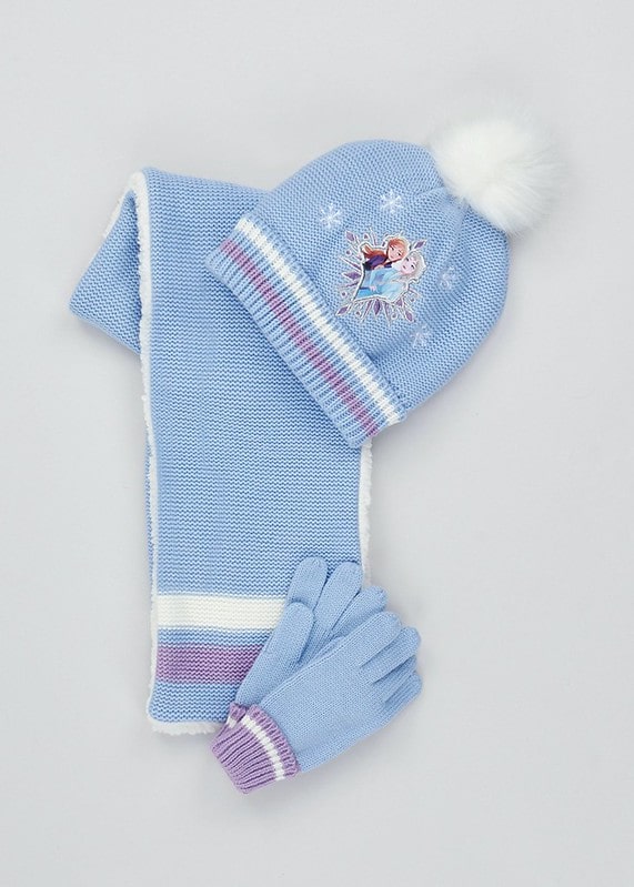 Kids Disney Frozen 2 Hat Scarf & Gloves Set - Matalan