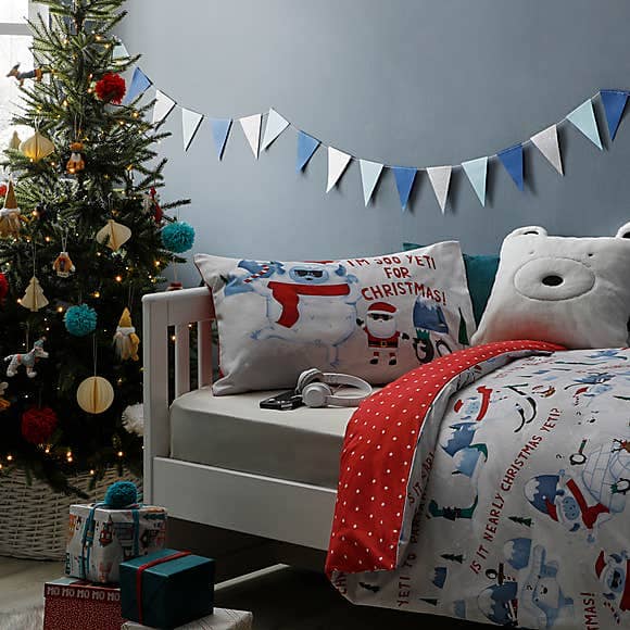 Yeti Reversible Duvet Cover and Pillowcase Set - Dunelm