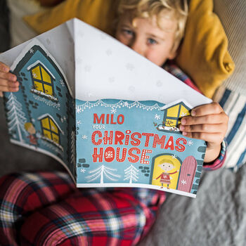FromLucy Personalised My Christmas House Book.
