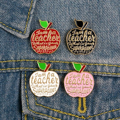 Teacher Enamel Pin - Holibanna