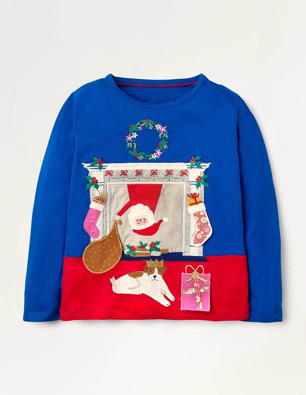 Mini Boden Festive Lift The Flap T-Shirt