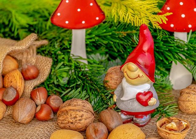 A Christmas decorative dwarf figurine.