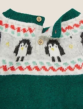 M&S Penguin Fair Isle Jumper