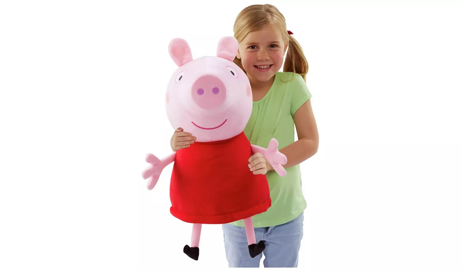 Peppa Pig Giant Talking Peppa Soft Toy.