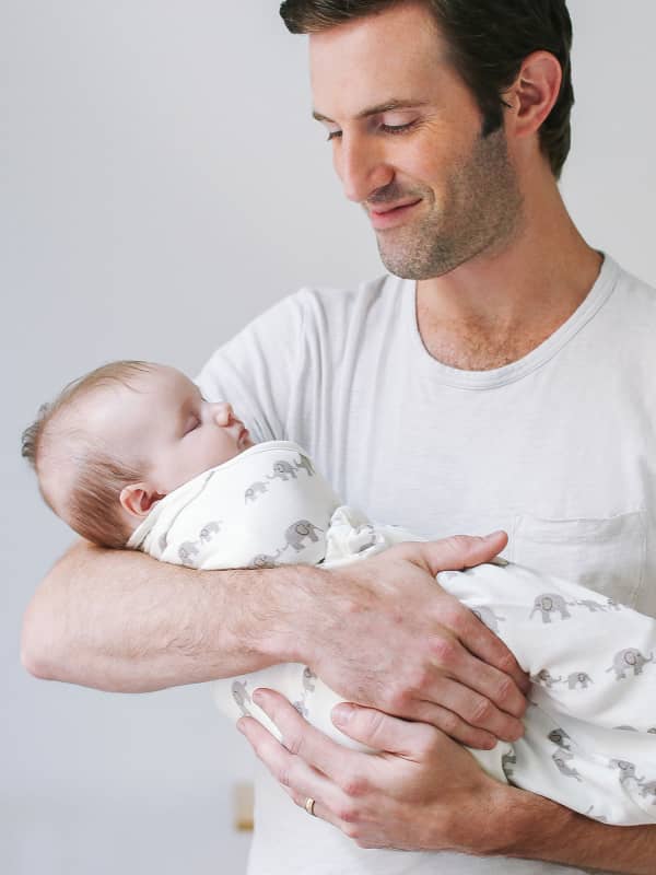 Ergobaby Swaddler, Elephant Print