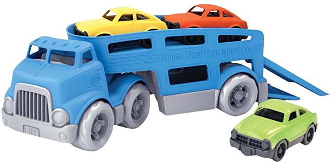 Car Carrier Vehicle Set, Green Toys.