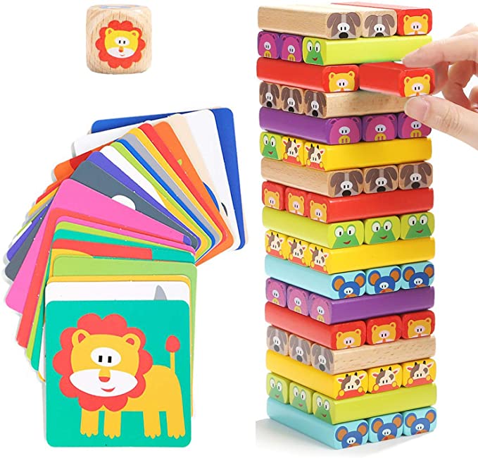 Wooden Tumble Tower, Nene Toys.
